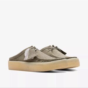 Clarks Originals Mens Wallabee Cup olive eco Lea - Slip on Mens size 11